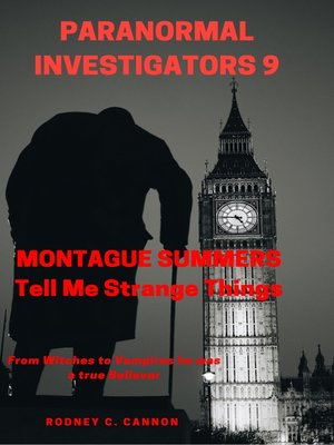 cover image of Paranormal Investigators 9 Montague Summers